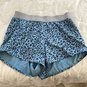 Blue Outdoor Voices (OV) shorts